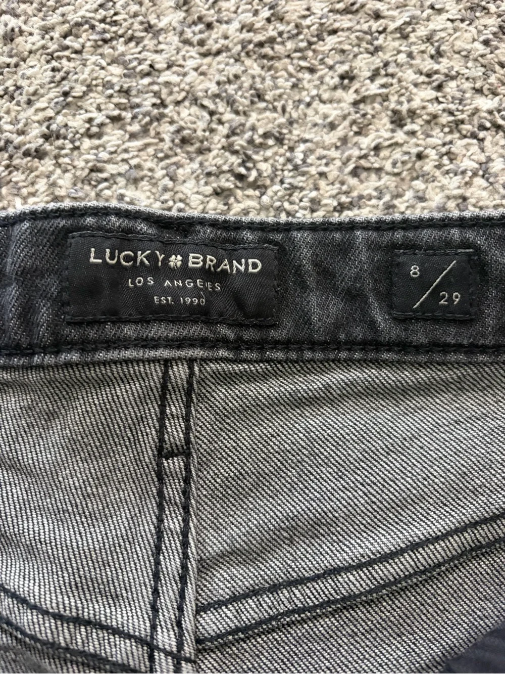 Women’s lucky brand Washed Black Denim Cutoff Shorts